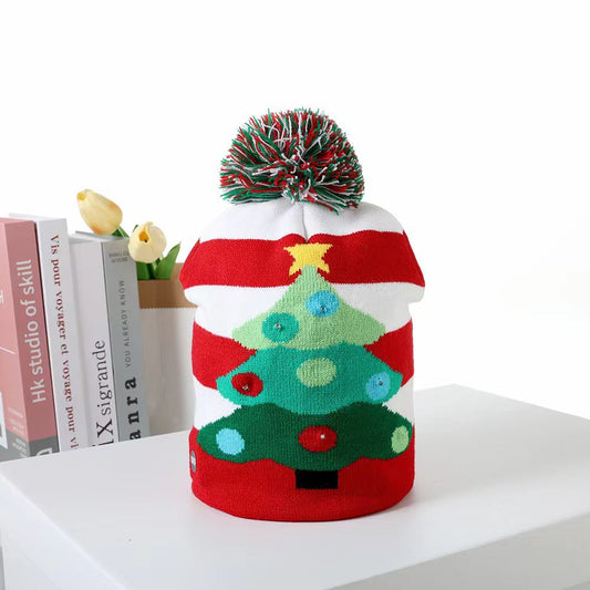 LED-Leuchtstrickmütze