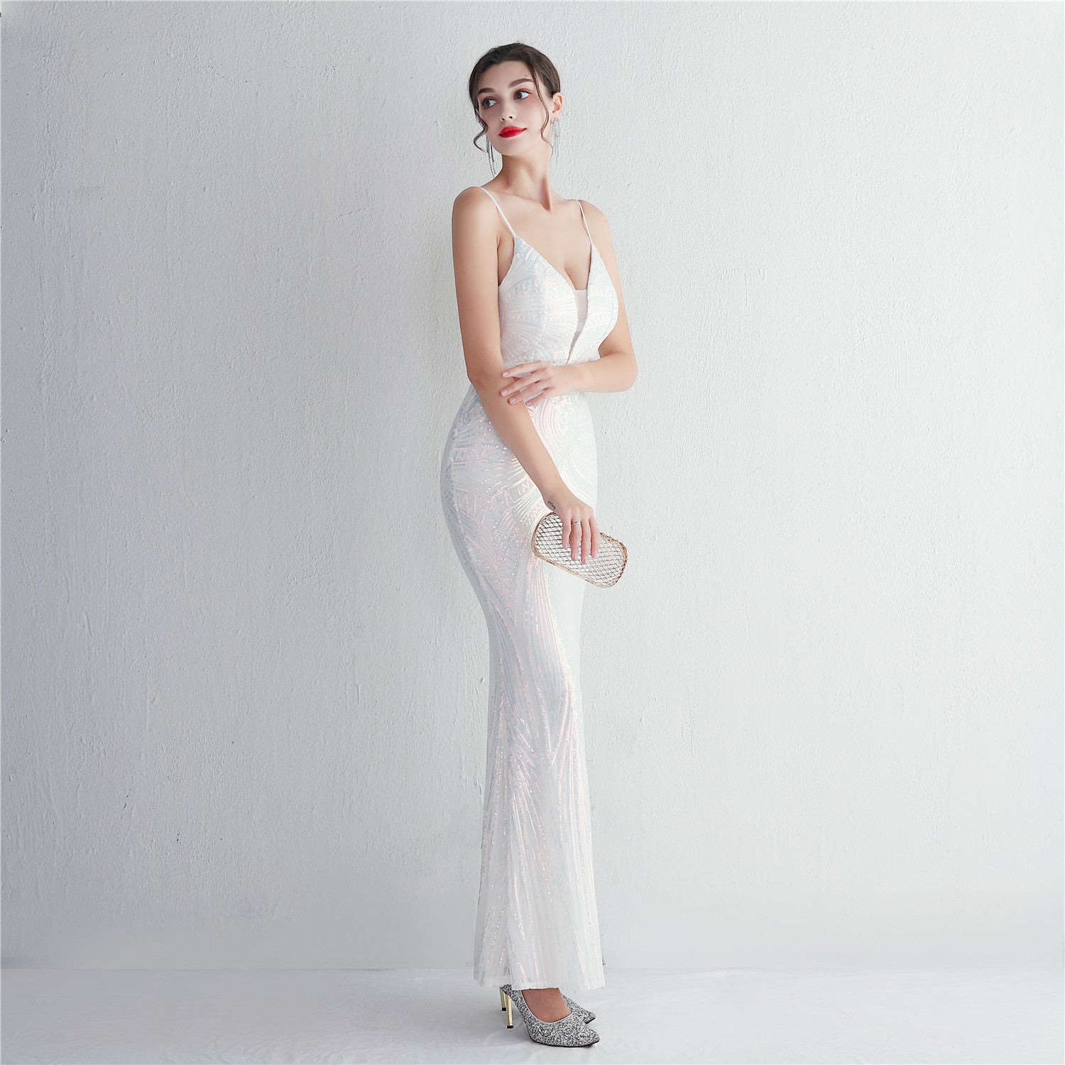 Liana Formal Sequin Charming Scroll Mermaid Dress S.o. Long Dresses