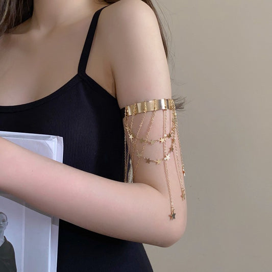 Vintage Open Minimalist Chain Tassel Bracelet