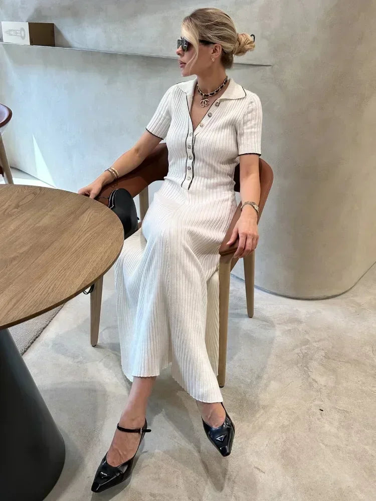 Penelope Knitted Stylish Maxi Dress