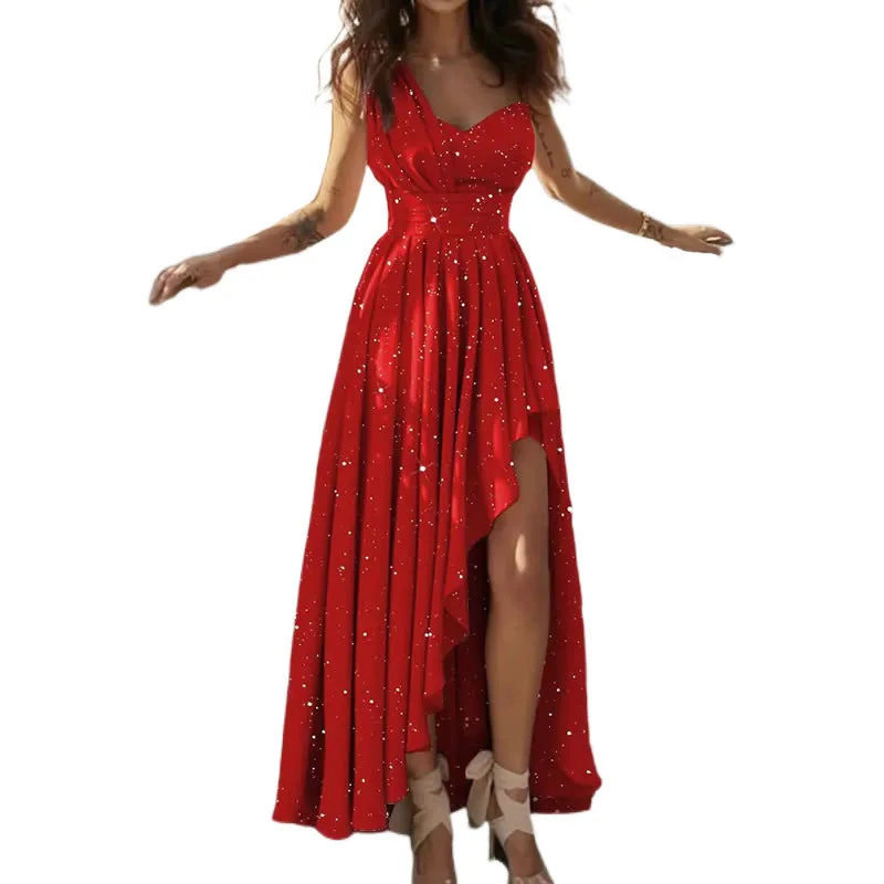 Elegant Red Cocktail Graduation Bridesmaid Formal Christmas Party Dress Dresses-L