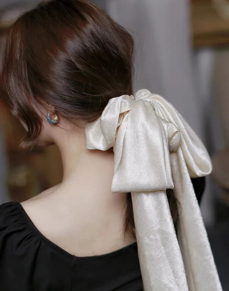 Satin French High-End Party Elegant Fashion Christmas Hair Accessory Accessories-L