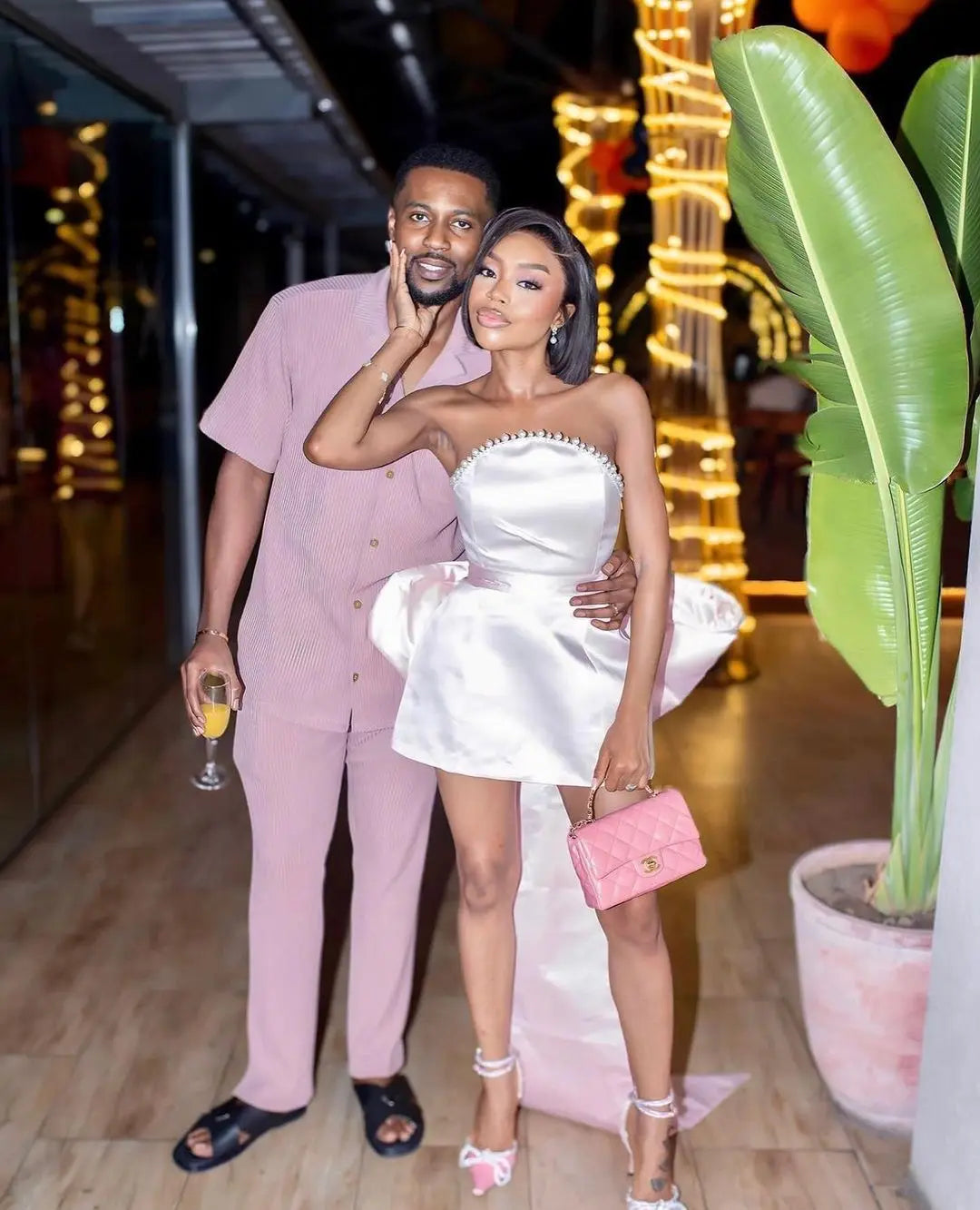 Green Pink Red Satjson Mini Party Dress With Detachable Bow Christmas Dresses-L