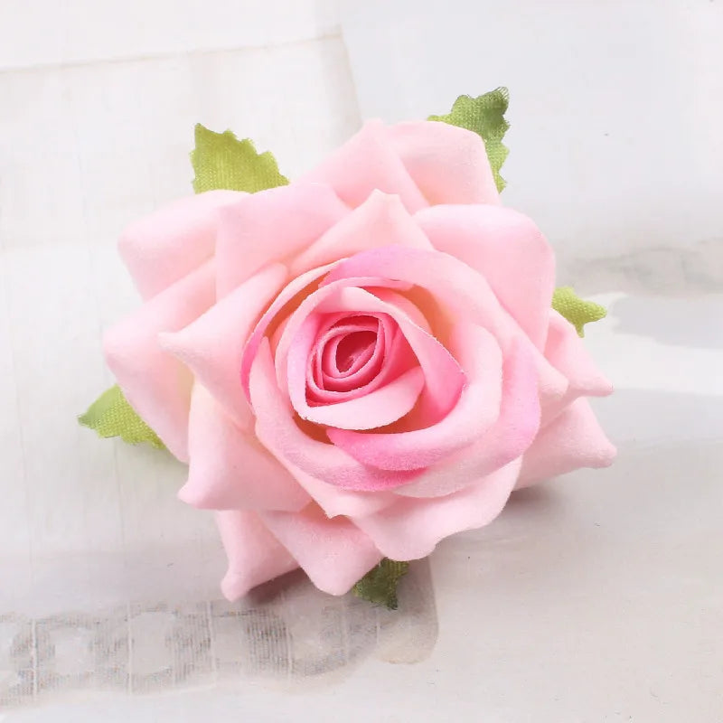 Red Wedding Rose Flower Bride Headdress Hair Accessory Pink Accessories-L