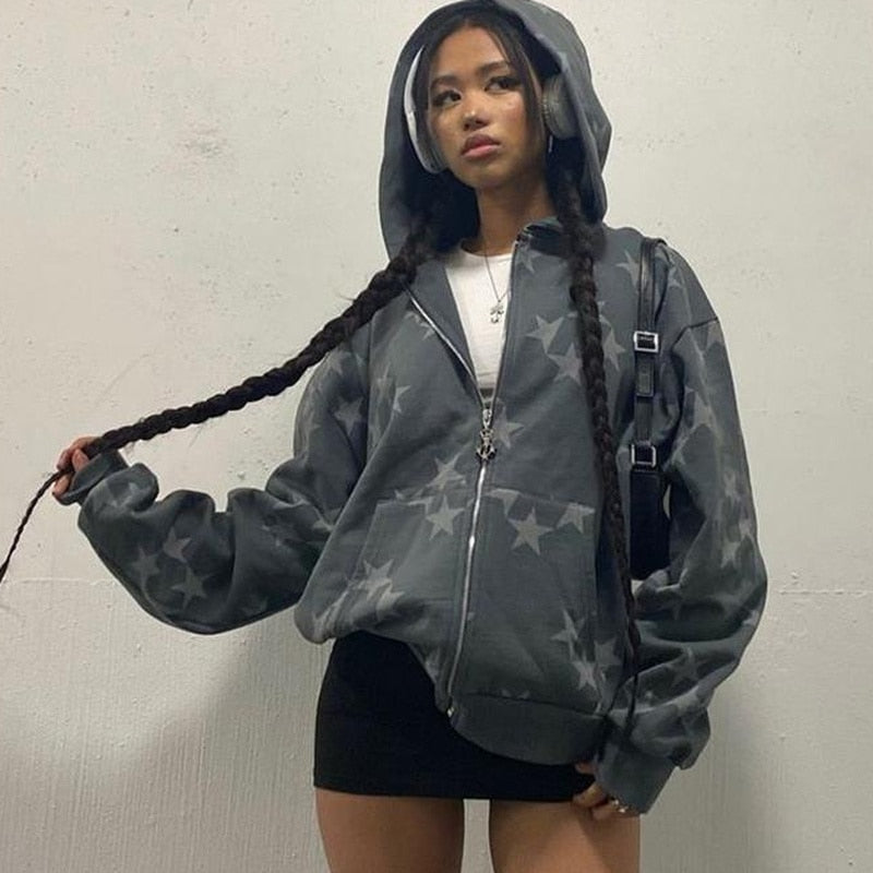 Vintage Star Graphic Hoodies Sweatshirts & Hoodies-L