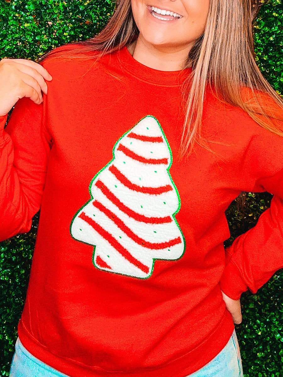 Snowflake Embroidered Christmas Hoodie Hoodies-L