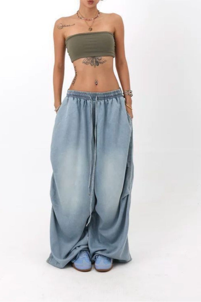Loose Fit Wide Leg Street Jeans
