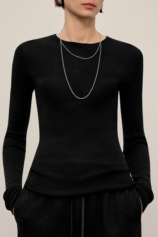 Hochwertiges, waschbares Strickoberteil