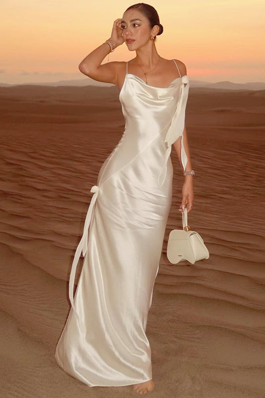 Elegantes Maxikleid aus Satin