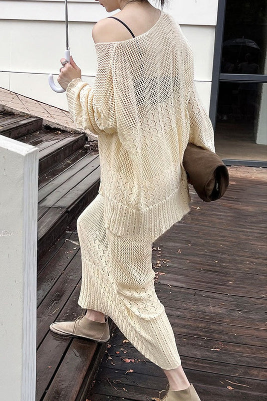 Bluse aus Baumwollstrick mit Stickerei