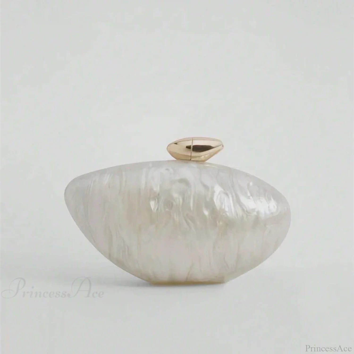 Acrylic Egg Shaped Designer Evening Party Handbag Pearl Shell Purse clutchbag-250126