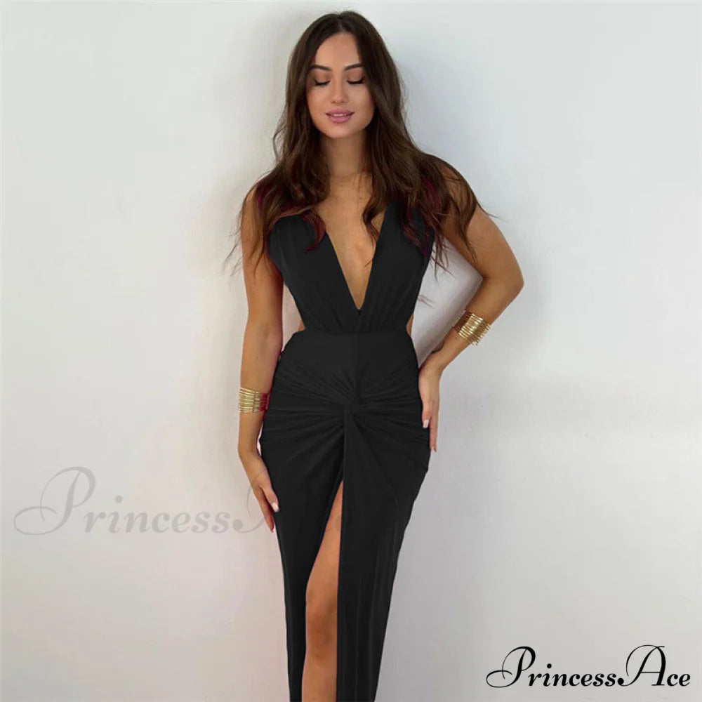 Addie Formal High Charming Slit Wrap Dress S.o. Long Dresses