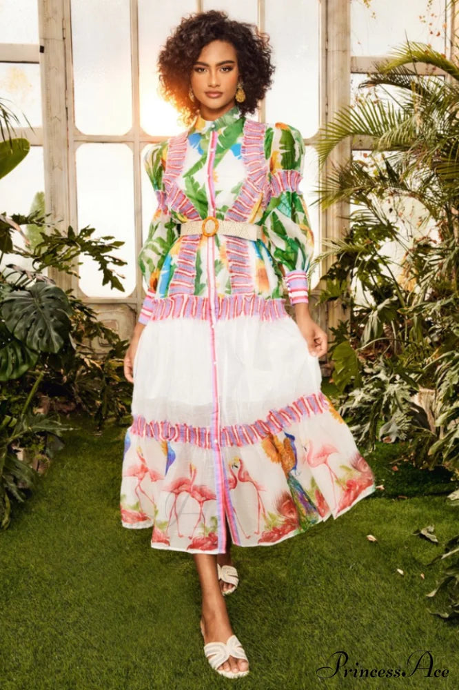 Alina Floral Lantern Sleeve Maxi Dress | Dress In Beauty