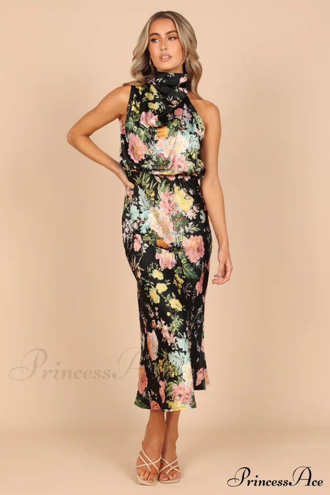 Anabelle Halter Neck Midi Dress | Dress In Beauty