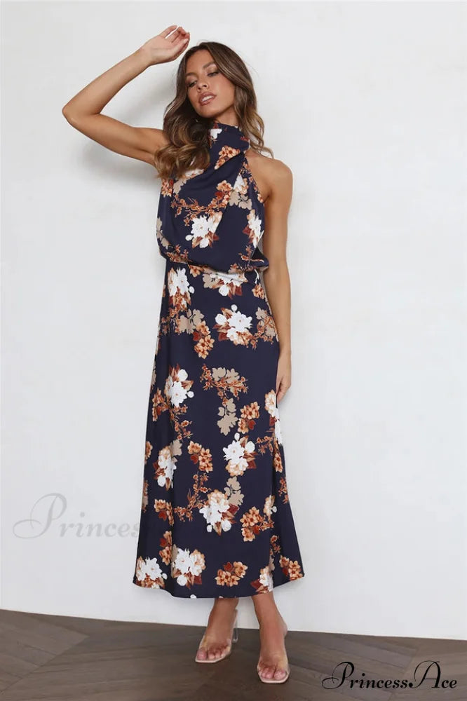 Anabelle Halter Neck Midi Dress | Dress In Beauty