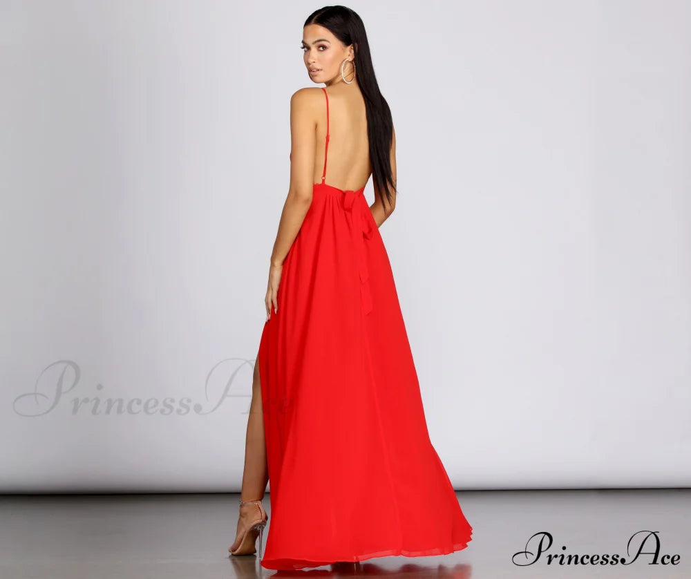 Angelique Formal High Charming Slit Lace Dress S.o. Long Dresses