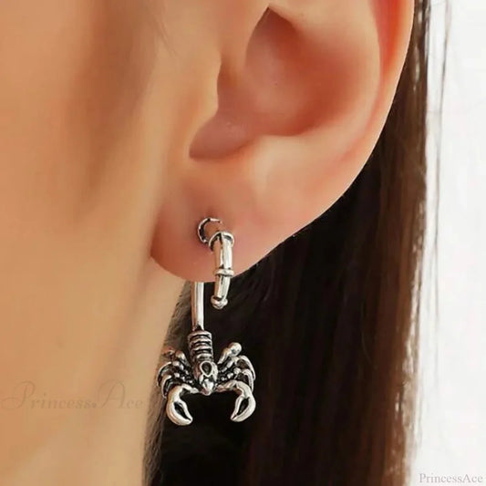 Antique Dragonfly Carved Free-spirited Dangle Earring sliver