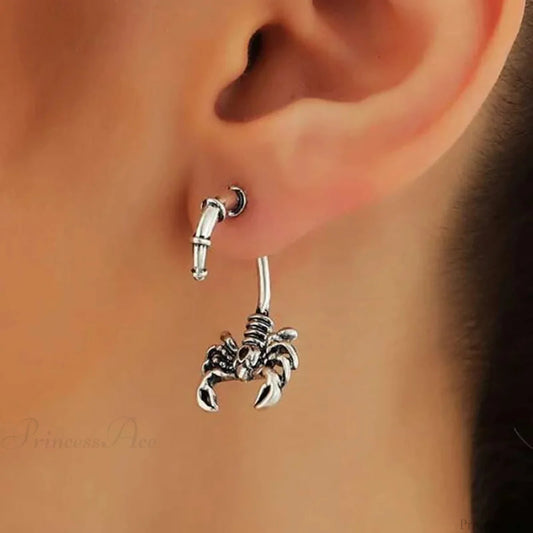 Antique Dragonfly Carved Free-spirited Dangle Earring sliver