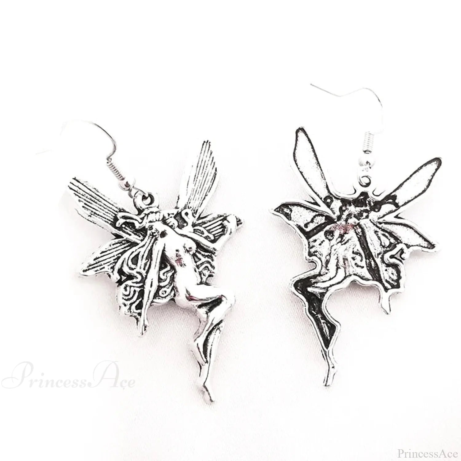 Antique Fairy Wings Grunge Dangling Earring