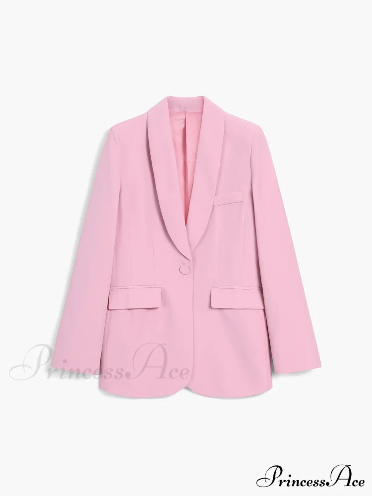 Aphrodite Single Graceful Breasted Blazer Blazers