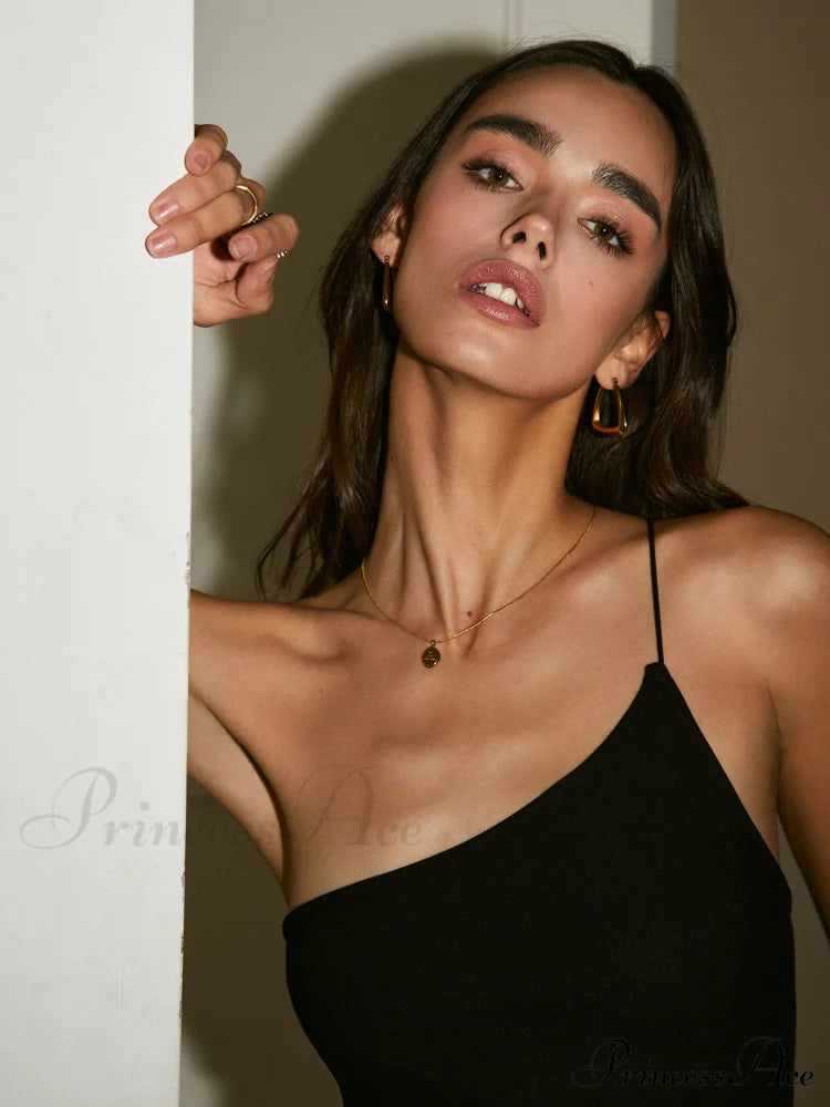 Asymmetric Open Back Trendy Slit Long Dress Dresses