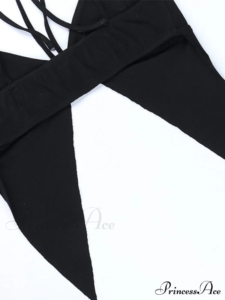 Asymmetric Patchwork Graceful Mesh Maxi Dress Tank Tops&Camis