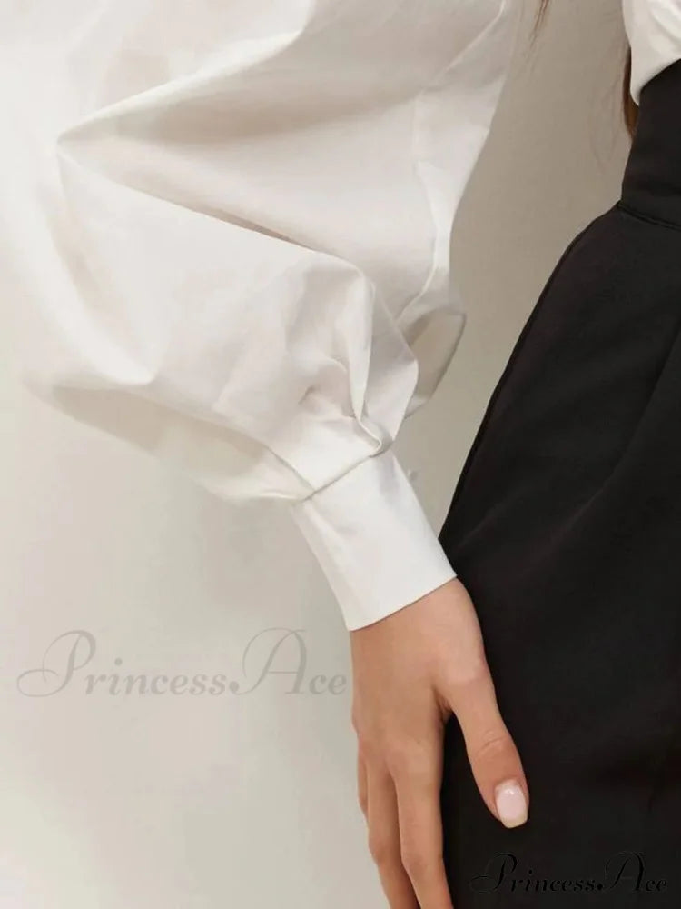 Asymmetrical Off Graceful Shoulder Blouse Blouses