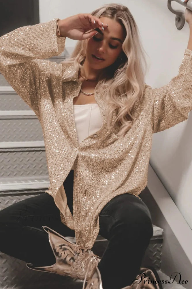Attention Seeker Stylish Sequin Top