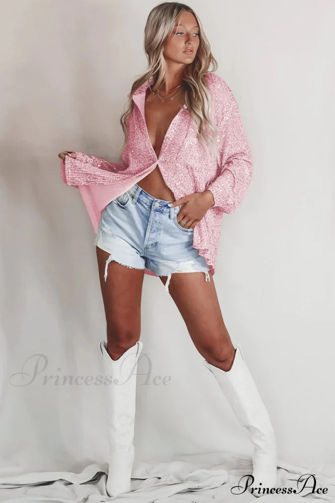 Attention Seeker Stylish Sequin Top