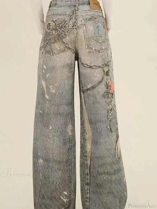 Azure Gothic Baggy Oversize Harajuku Pant
