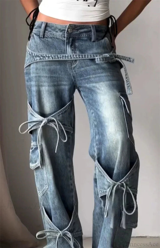 Azure Medieval Roomy Y2K Cargo Pant Blue / S
