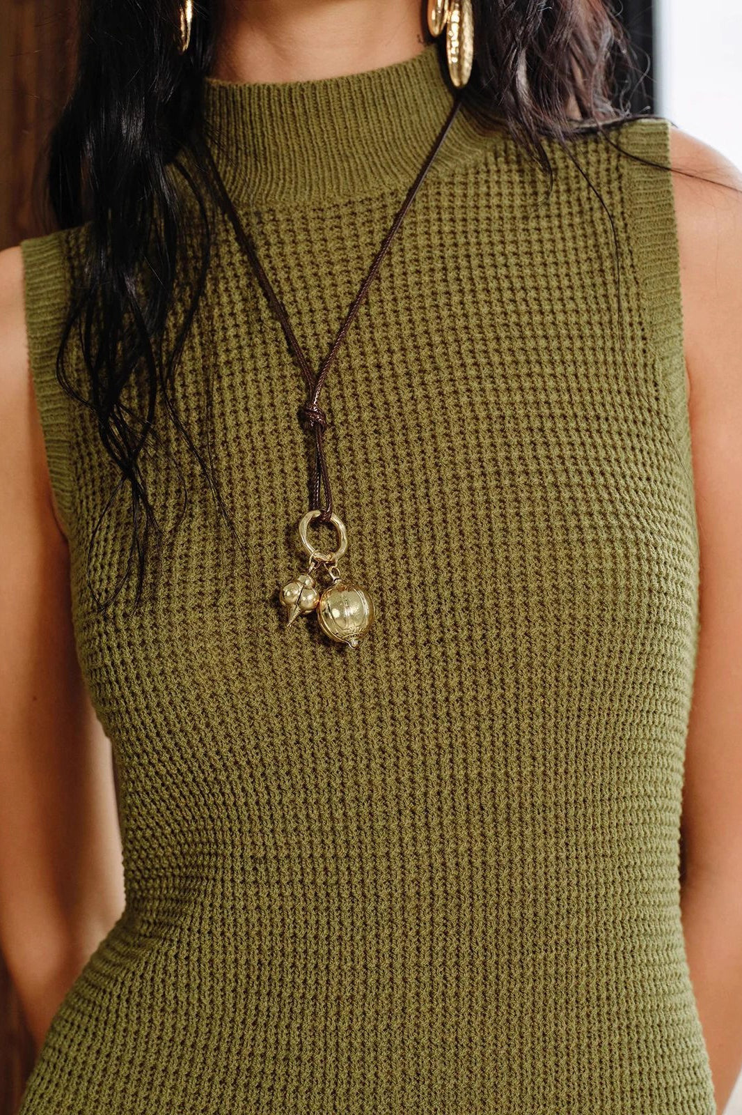 Solid Knit Tassel Bodycon Mini Dress