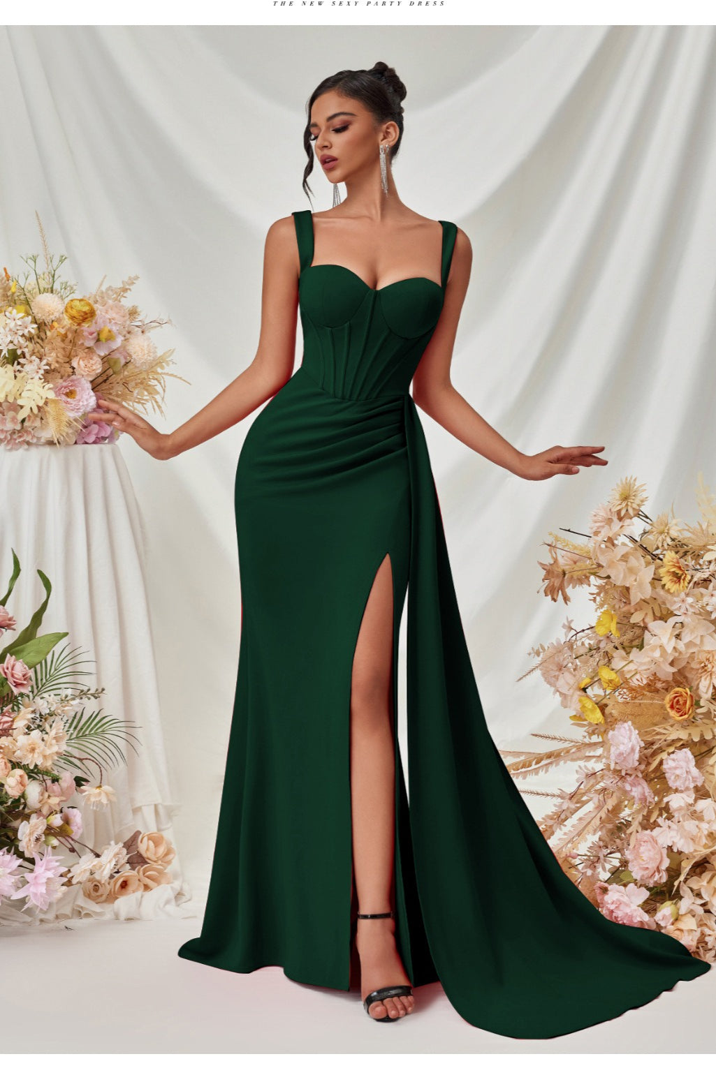 Sexy Bodycon Slit Maxi Party Dress