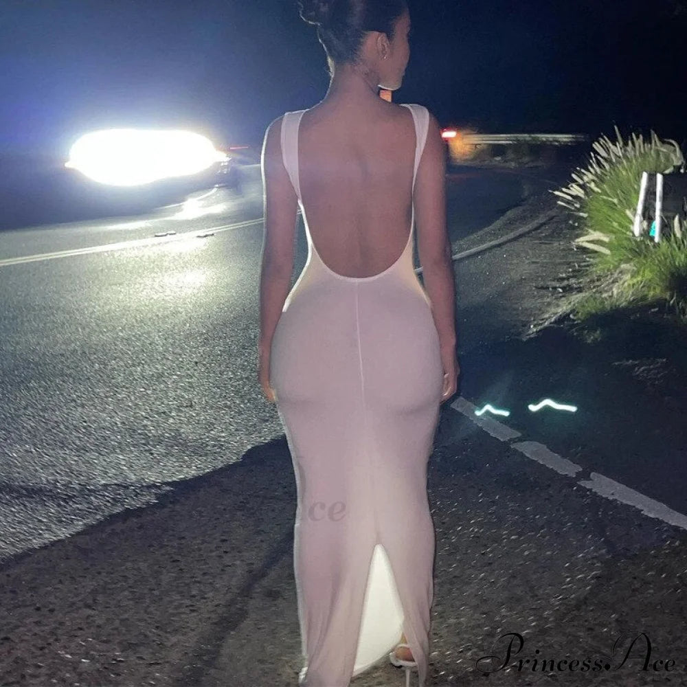 Backless Bodycon Stylish Maxi Dress Dress