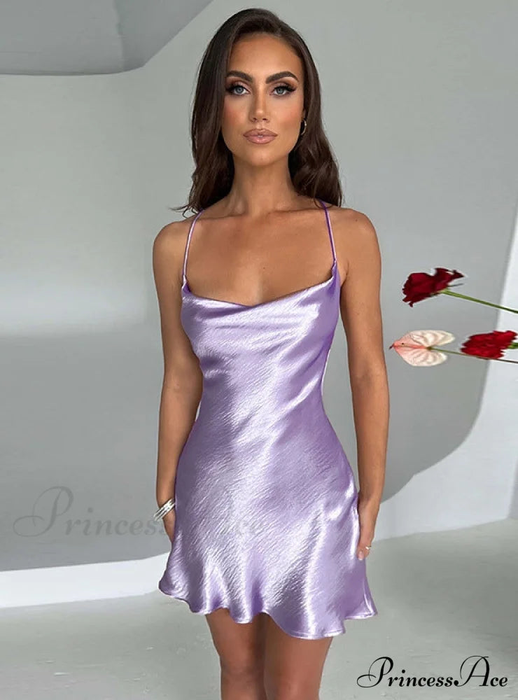 Backless Sexy Slim Dress M / Pink Dresses