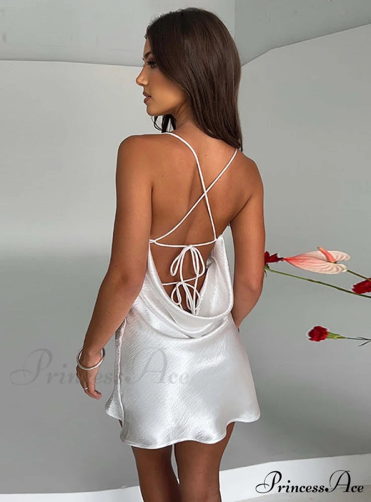 Backless Sexy Slim Dress S / Purple Dresses