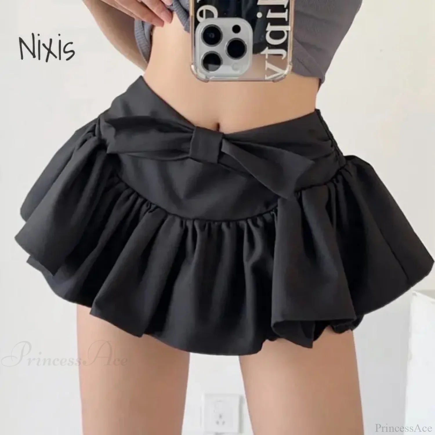 Ballet Bow Lolita Black Skirt