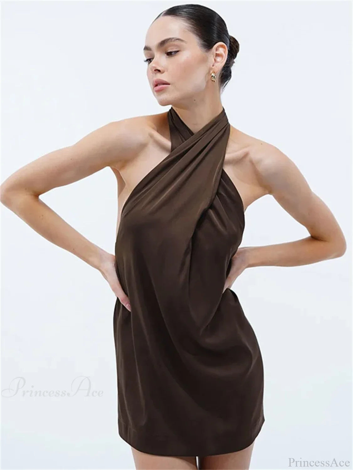 Bandage Backless Slim Mini Dress minidress-250223