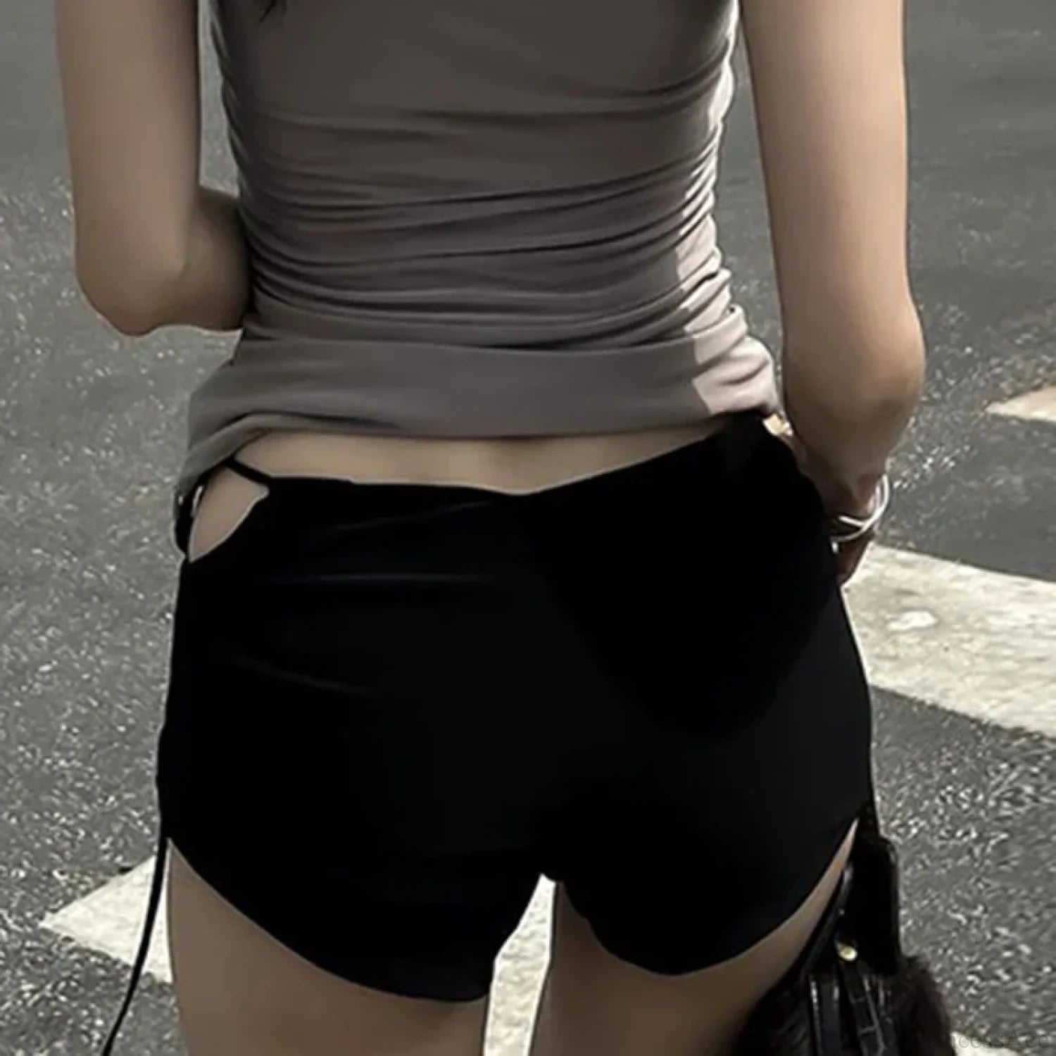 Bandage HolLow-Out Skinny Short short-250223