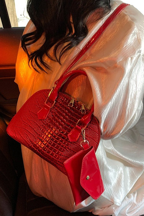 Minimalistische kleine Umhängetasche aus PU-Schale