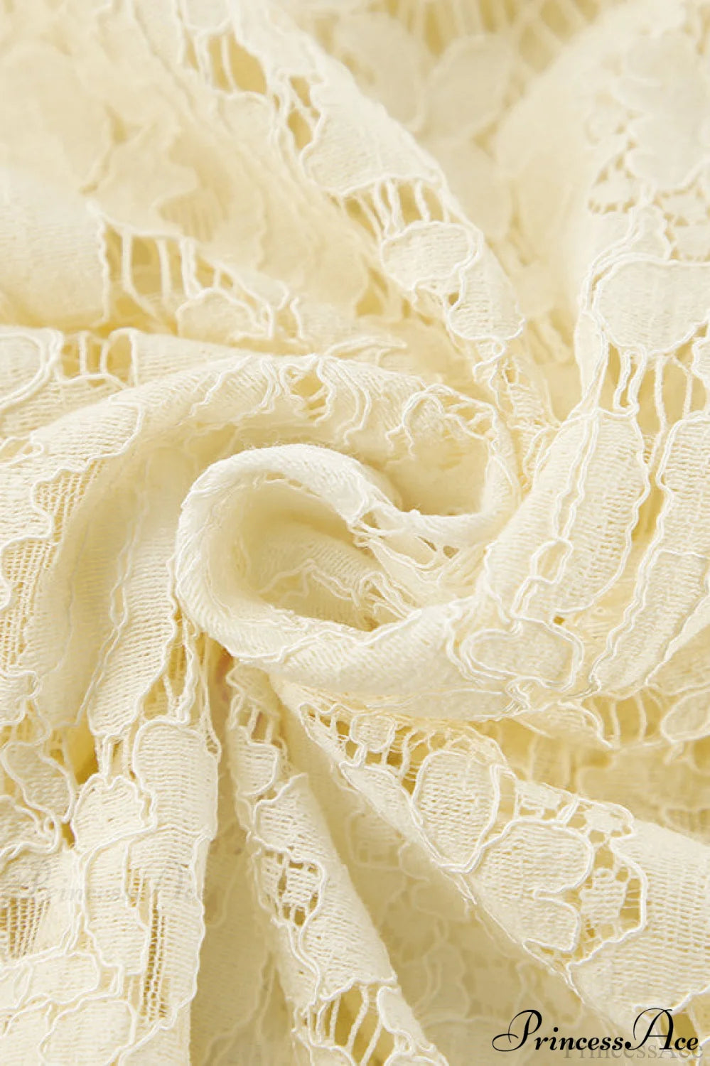 Beige Sheer Lace Brocade Maxi Skirt