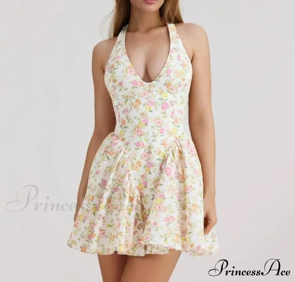 Bella Elegant Mini Dress Print / S