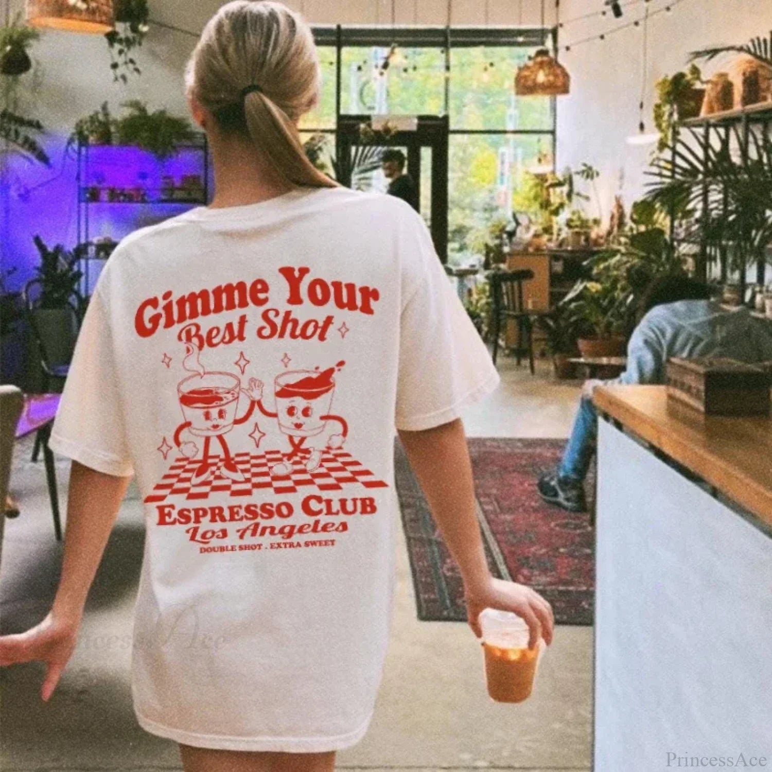 Best Shot Espresso Funny Coffee T-shirt WHITE / S t-shirt-250223