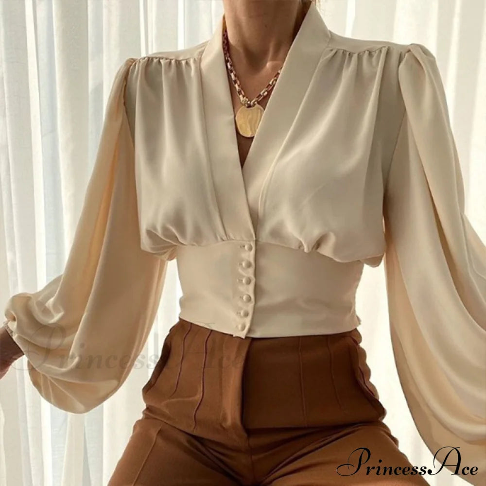 Betta Blouse Khaki / S Tops & Blouses