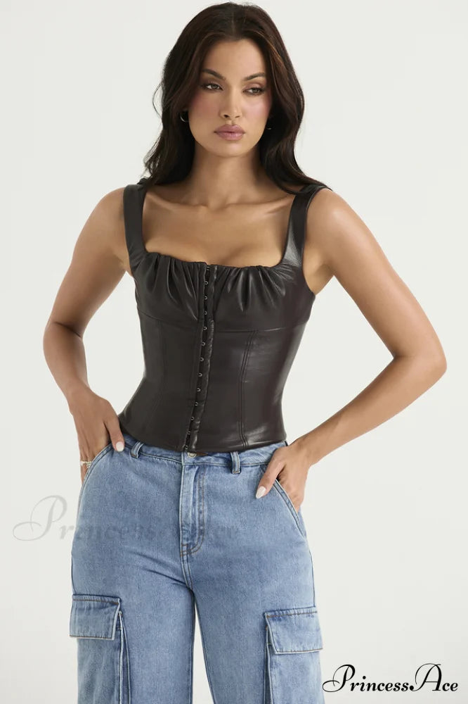 Bitter Elegant Chocolate Corset