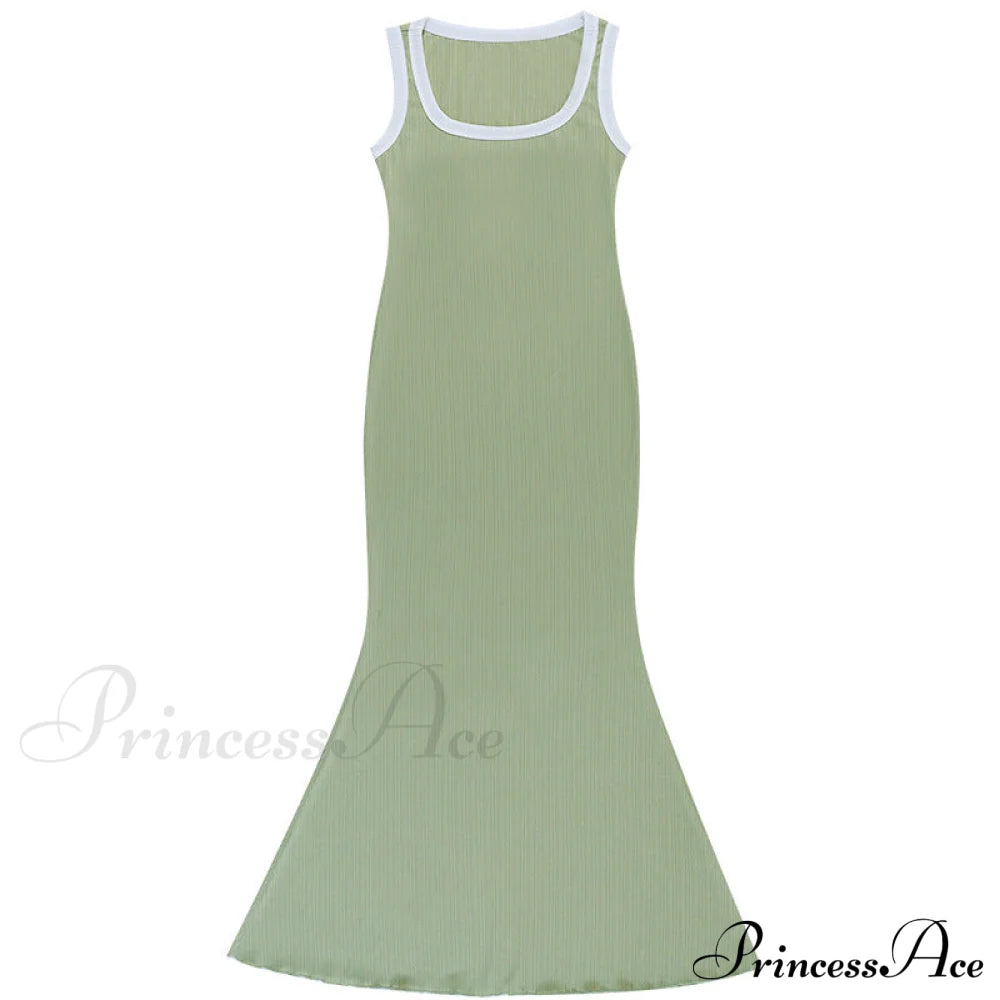 Black Bodycon Dress With Cut Out Detail S / Green Black Long Bodycon Dress