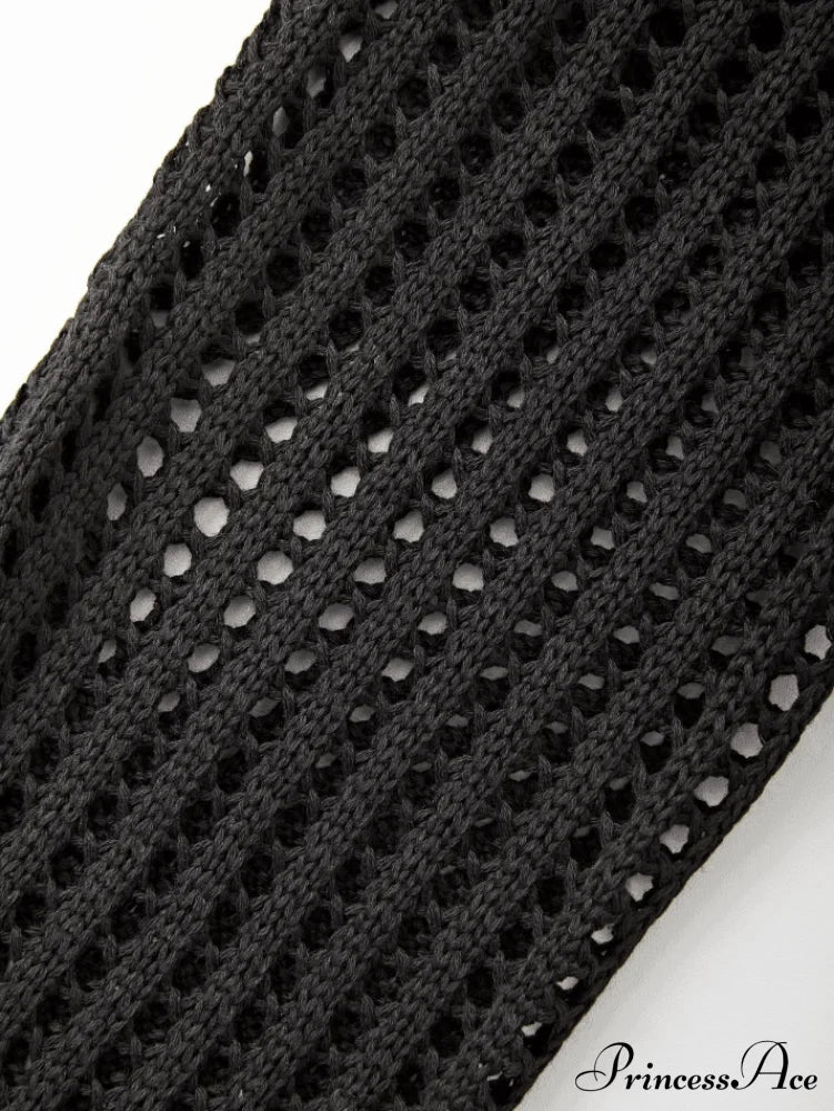 Black Halter Graceful Party Mini Dress Sweaters