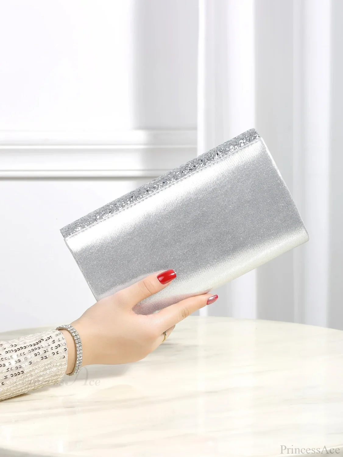 Bling Shiny Elegant Envelope Clutch Party Wedding Bag clutchbag-250126