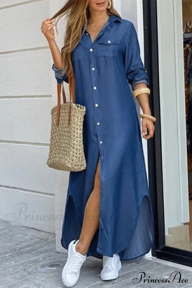 Blouse Patchwork Design Dress Dresses/Casual Dresses