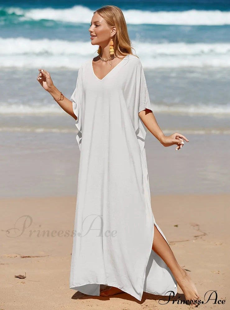 Bohemian Smock Robe For Plus Size Women S / Green Dresses